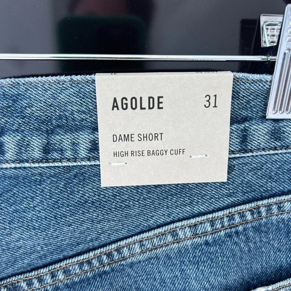 Agolde Dame Short High Rise Baggy Cuff NWT - Picture 4 of 8